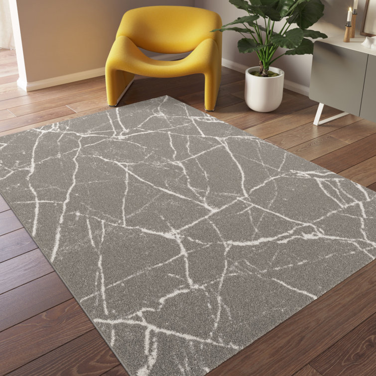 Ivy Bronx Dark Grey Area Rug Wayfair.co.uk